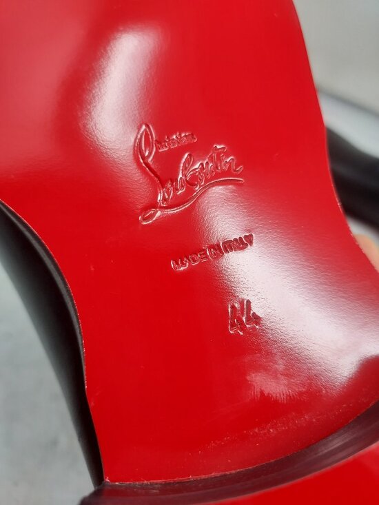 Christian Louboutin Black Chambeliss Leather Oxford Shoe main image 8